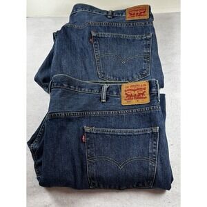 Levi's 550 Jeans Mens 50x29 Blue Relaxed Fit Straight Leg Blue Denim Lot Of 2Pr